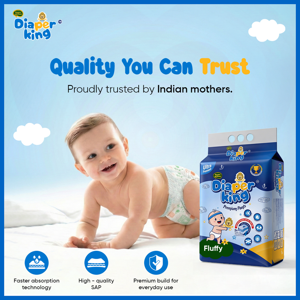 Diaper King Fluffy Diaper Pants XXL 50 Pcs