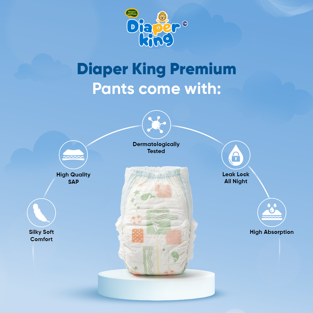 Diaper King Fluffy Diaper Pants XXL 46 Pcs